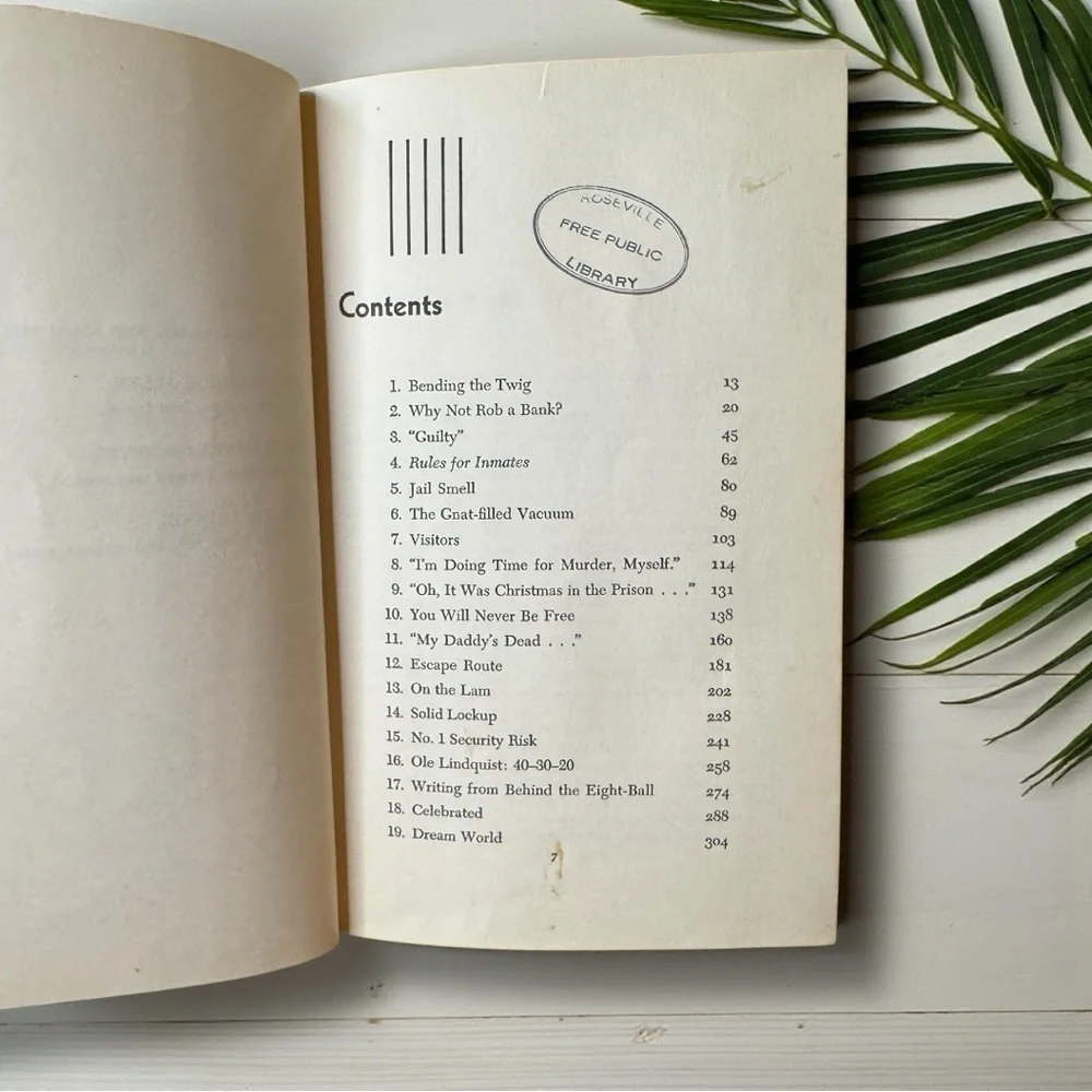 In for Life: A Convict’s Story 1953 First Edition Vintage Prison Memoir